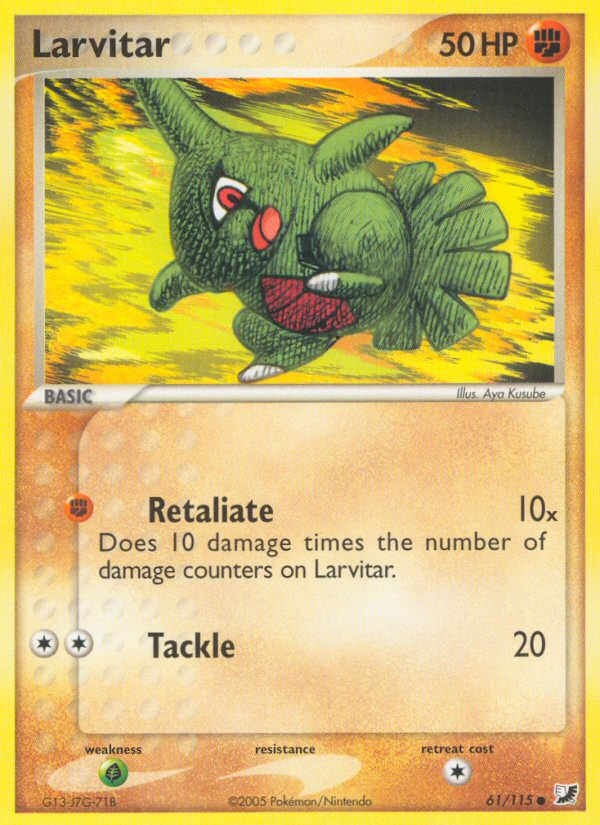 Larvitar (61/115) [EX: Unseen Forces] | RetroPlay Games