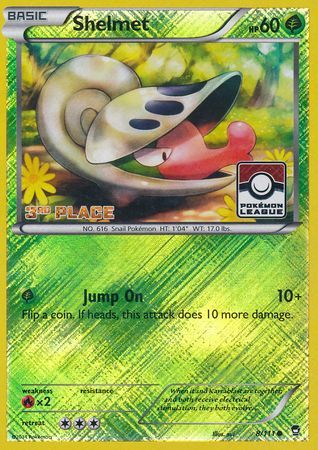 Shelmet (8/111) (League Promo 3rd Place) [XY: Furious Fists] | RetroPlay Games