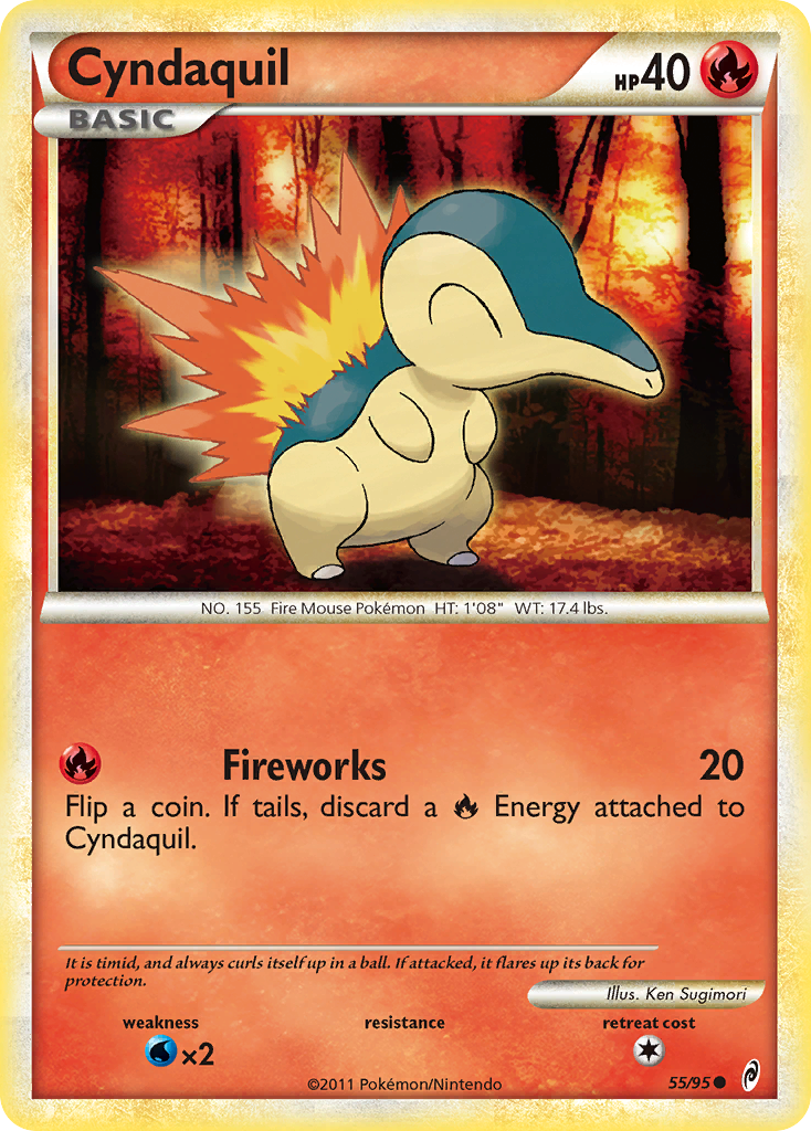 Cyndaquil (55/95) [HeartGold & SoulSilver: Call of Legends] | RetroPlay Games