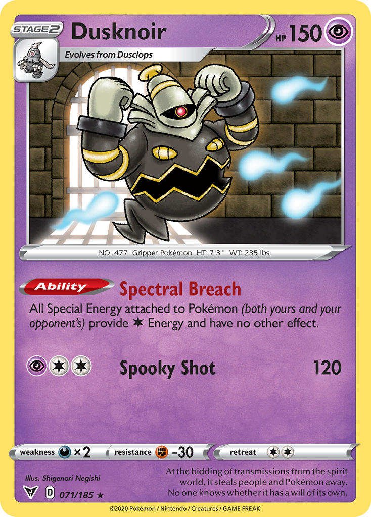 Dusknoir (071/185) [Sword & Shield: Vivid Voltage] | RetroPlay Games