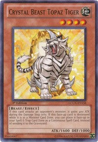 Crystal Beast Topaz Tiger [LCGX-EN158] Common | RetroPlay Games