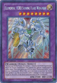 Elemental HERO Shining Flare Wingman [LCGX-EN050] Secret Rare | RetroPlay Games