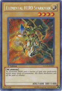 Elemental HERO Sparkman (Alternate Art) [LCGX-EN007] Secret Rare | RetroPlay Games