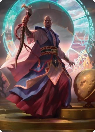 Teferi, Who Slows the Sunset Art Card [Innistrad: Midnight Hunt Art Series] | RetroPlay Games