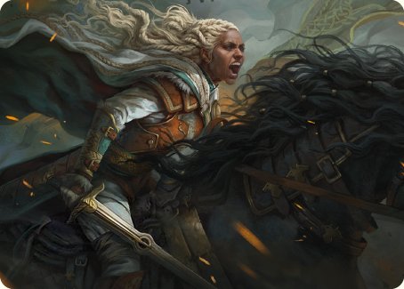 Eowyn, Fearless Knight Art Card [The Lord of the Rings: Tales of Middle-earth Art Series] | RetroPlay Games