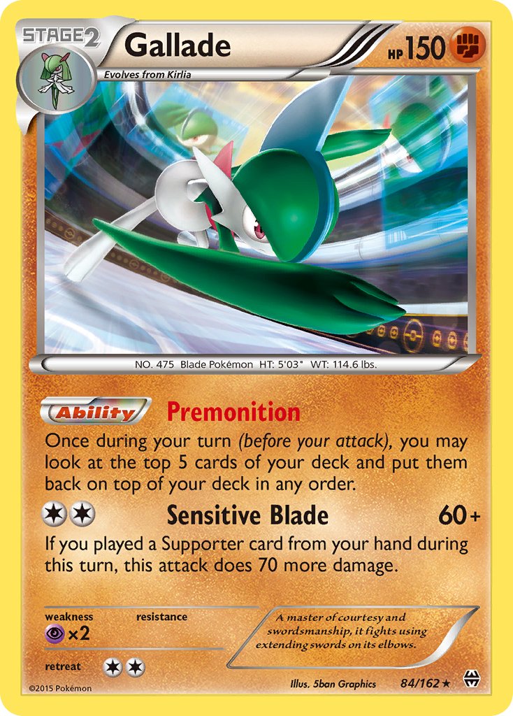 Gallade (84/162) (Cosmos Holo) (Blister Exclusive) [XY: BREAKthrough] | RetroPlay Games