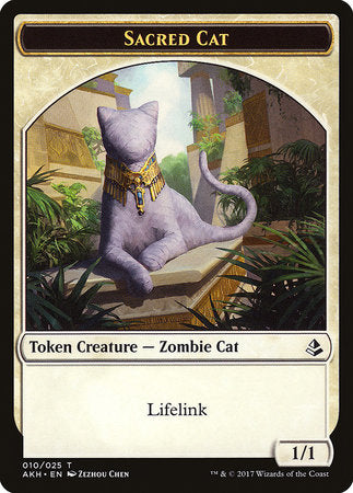 Sacred Cat Token [Amonkhet Tokens] | RetroPlay Games