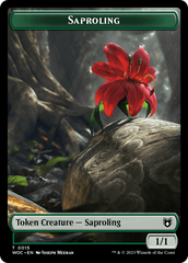 Faerie // Saproling Double-Sided Token [Wilds of Eldraine Commander Tokens] | RetroPlay Games