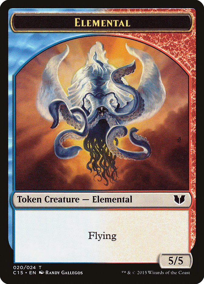 Drake // Elemental (020) Double-Sided Token [Commander 2015 Tokens] | RetroPlay Games