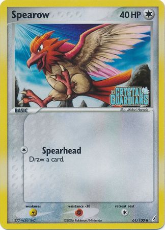Spearow (61/100) (Stamped) [EX: Crystal Guardians] | RetroPlay Games