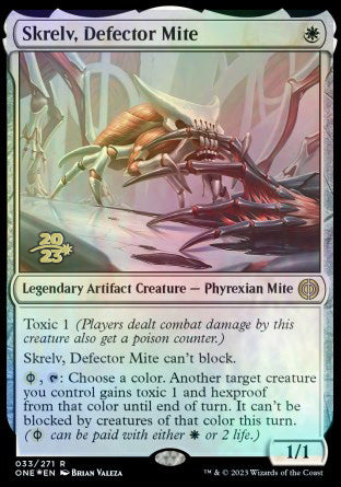 Skrelv, Defector Mite [Phyrexia: All Will Be One Prerelease Promos] | RetroPlay Games