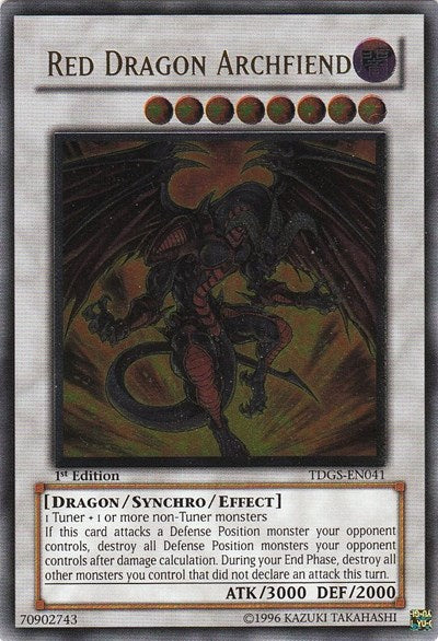 Red Dragon Archfiend (UTR) [TDGS-EN041] Ultimate Rare | RetroPlay Games