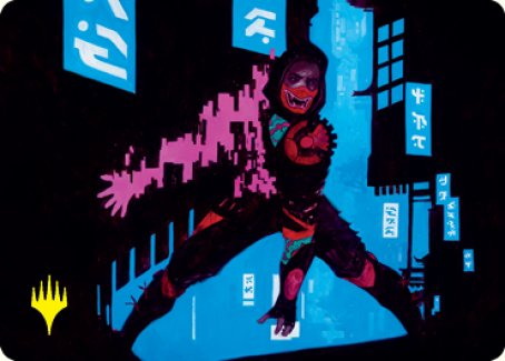 Return to Action Art Card (Gold-Stamped Signature) [Kamigawa: Neon Dynasty Art Series] | RetroPlay Games
