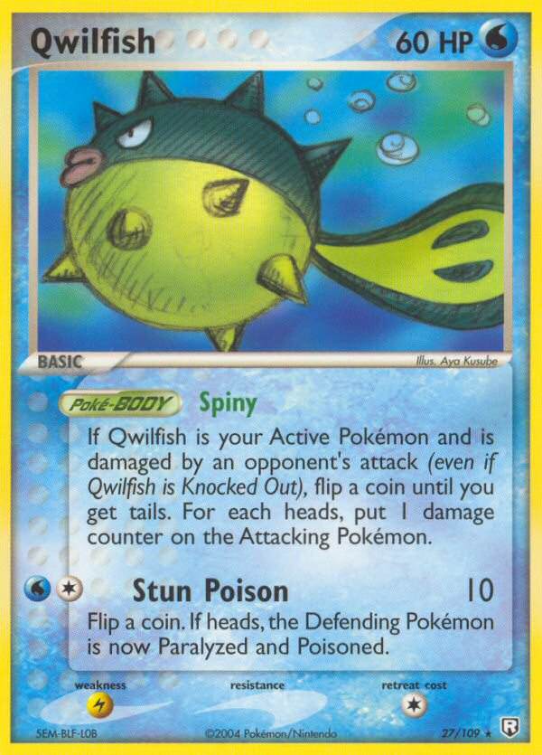 Qwilfish (27/109) [EX: Team Rocket Returns] | RetroPlay Games