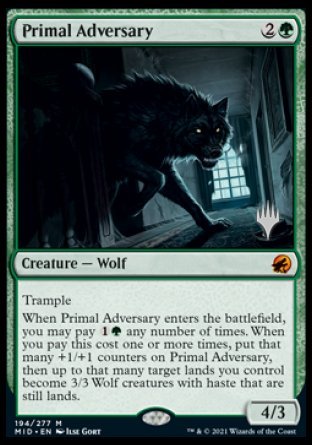 Primal Adversary (Promo Pack) [Innistrad: Midnight Hunt Promos] | RetroPlay Games