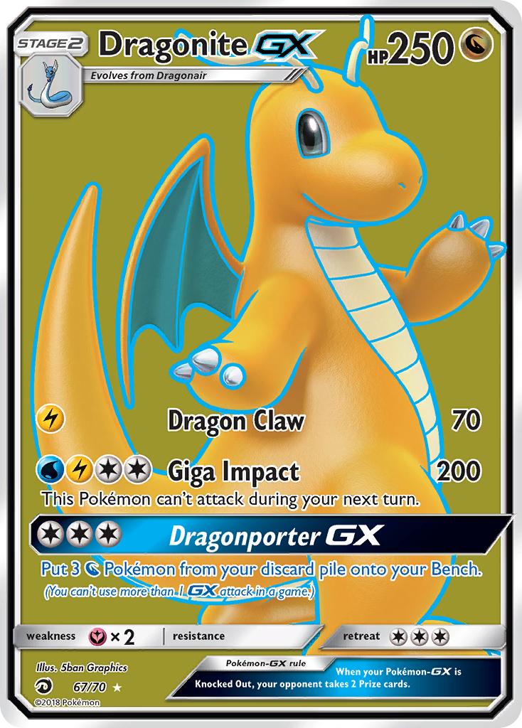 Dragonite GX (67/70) [Sun & Moon: Dragon Majesty] | RetroPlay Games