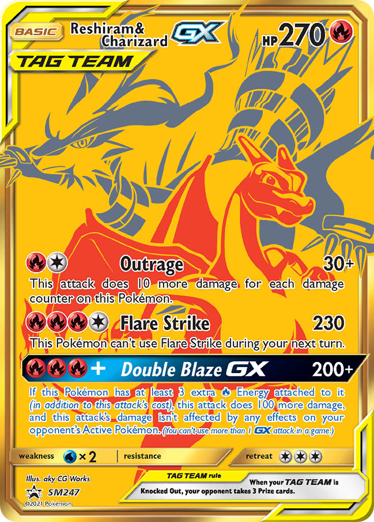 Reshiram & Charizard GX (SM247) [Sun & Moon: Black Star Promos] | RetroPlay Games