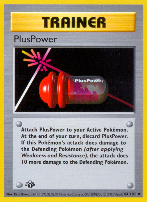 PlusPower (84/102) (Shadowless) [Base Set 1st Edition] | RetroPlay Games