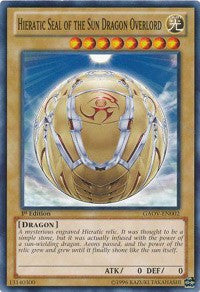 Hieratic Seal of the Sun Dragon Overlord [GAOV-EN002] Common | RetroPlay Games