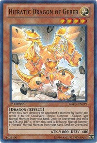 Hieratic Dragon of Gebeb [GAOV-EN019] Super Rare | RetroPlay Games