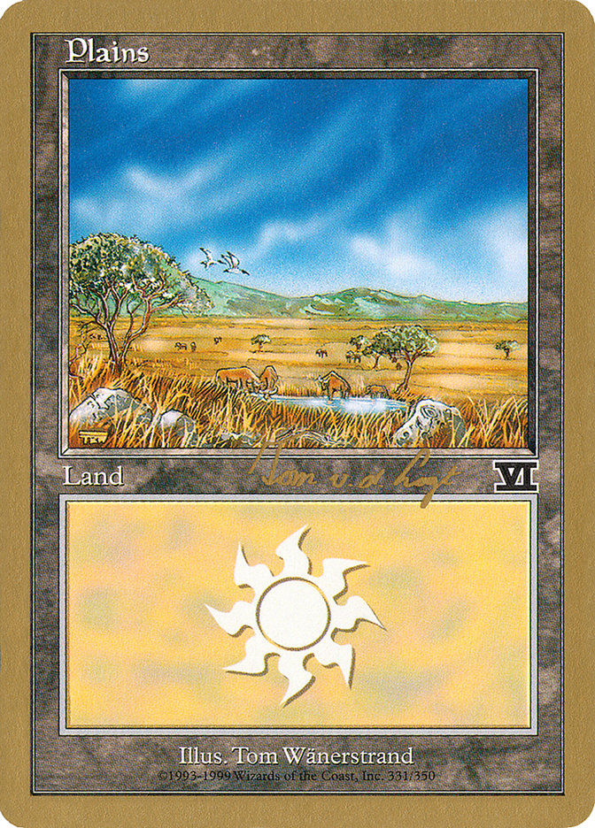 Plains (tvdl331) (Tom van de Logt) [World Championship Decks 2000] | RetroPlay Games