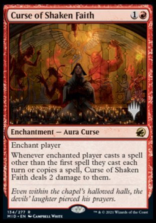 Curse of Shaken Faith (Promo Pack) [Innistrad: Midnight Hunt Promos] | RetroPlay Games