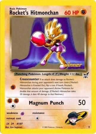 Rocket's Hitmonchan (9) (Jumbo Card) [Best of Promos] | RetroPlay Games