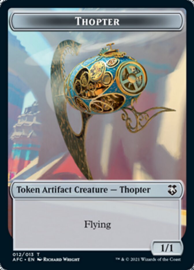 Thopter // Treasure Double-sided Token [Dungeons & Dragons: Adventures in the Forgotten Realms Commander Tokens] | RetroPlay Games