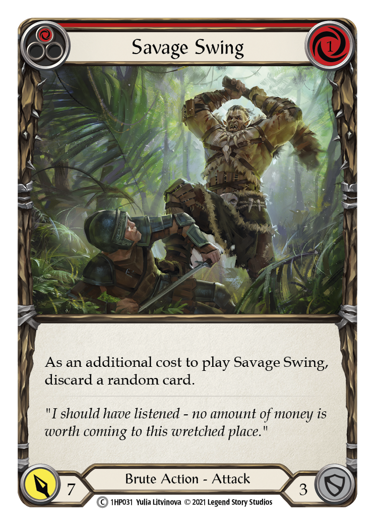 Savage Swing (Red) [1HP031] (History Pack 1) | RetroPlay Games