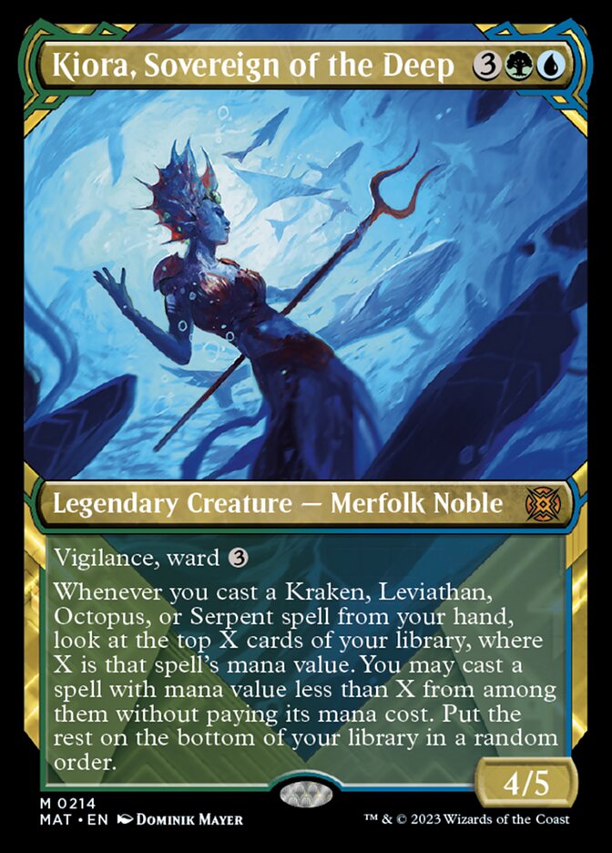 Kiora, Sovereign of the Deep (Showcase Halo Foil) [March of the Machine: The Aftermath] | RetroPlay Games