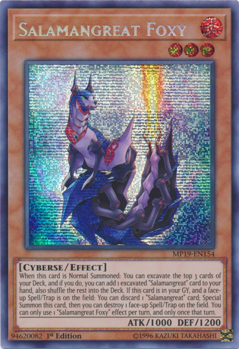 Salamangreat Foxy [MP19-EN154] Prismatic Secret Rare | RetroPlay Games