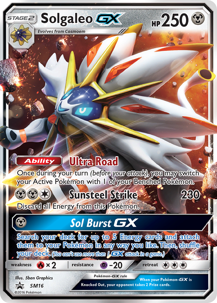 Solgaleo GX (SM16) [Sun & Moon: Black Star Promos] | RetroPlay Games