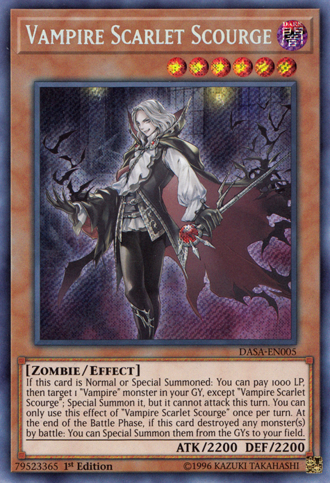 Vampire Scarlet Scourge [DASA-EN005] Secret Rare | RetroPlay Games