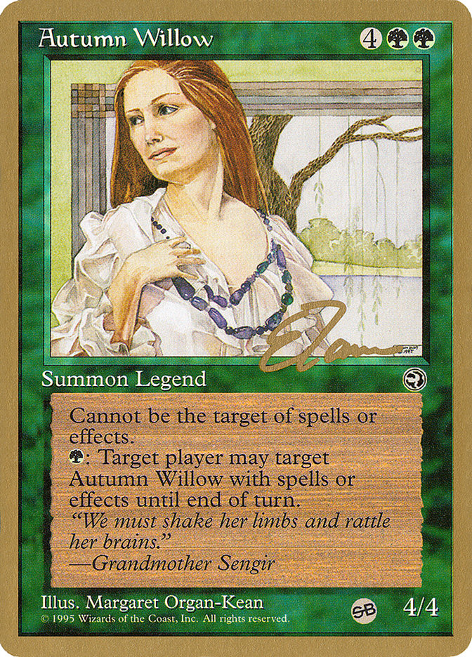 Autumn Willow (Eric Tam) (SB) [Pro Tour Collector Set] | RetroPlay Games