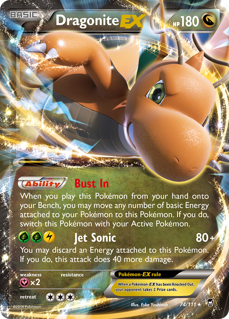 Dragonite EX (74/111) [XY: Furious Fists] | RetroPlay Games