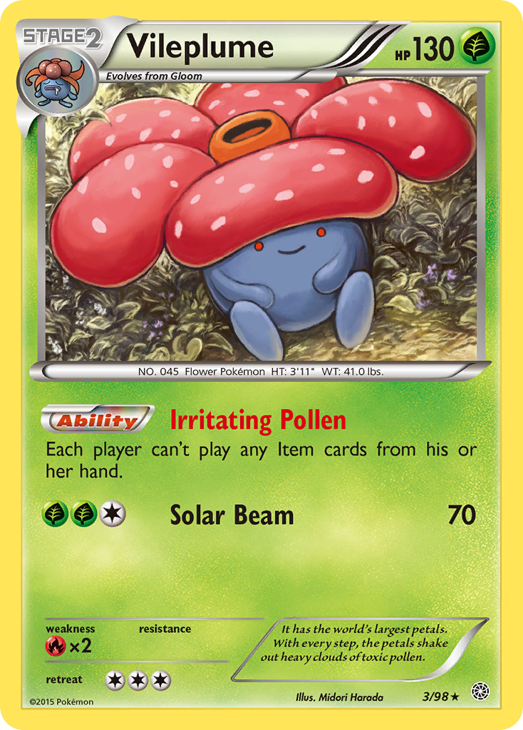 Vileplume (3/98) [XY: Ancient Origins] | RetroPlay Games