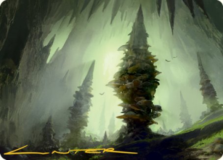 Forest (280) Art Card (Gold-Stamped Signature) [Dungeons & Dragons: Adventures in the Forgotten Realms Art Series] | RetroPlay Games