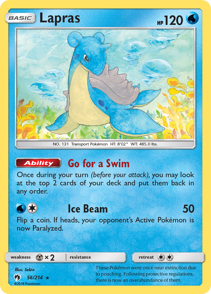 Lapras (56/214) [Sun & Moon: Lost Thunder] | RetroPlay Games