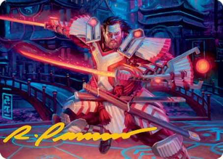 Isshin, Two Heavens as One 1 Art Card (Gold-Stamped Signature) [Kamigawa: Neon Dynasty Art Series] | RetroPlay Games
