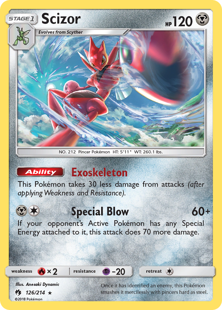 Scizor (126/214) [Sun & Moon: Lost Thunder] | RetroPlay Games