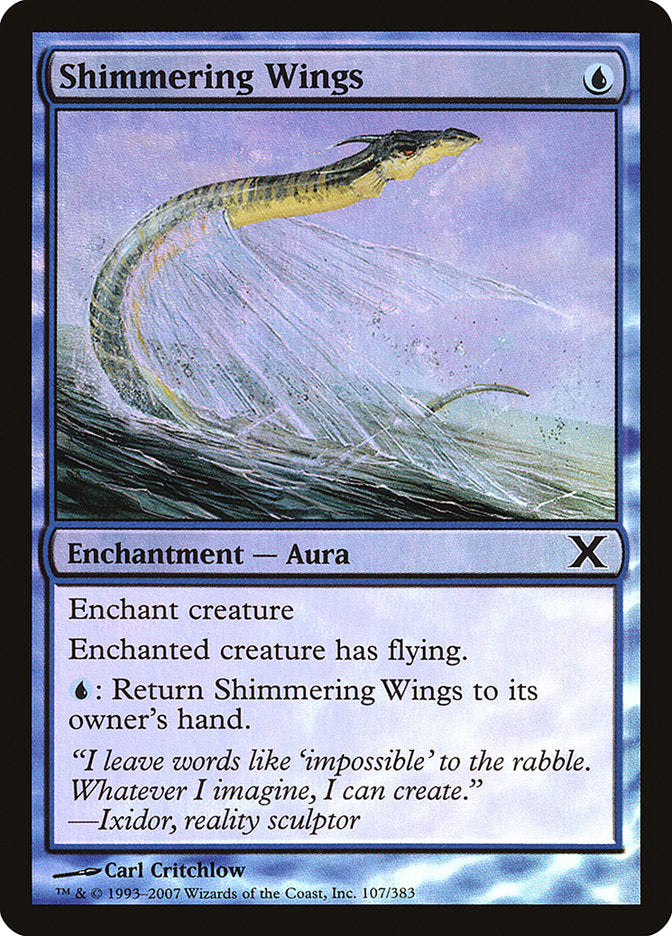 Shimmering Wings (Premium Foil) [Tenth Edition] | RetroPlay Games