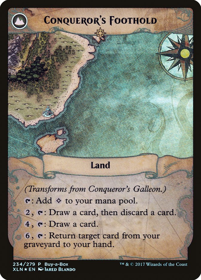 Conqueror's Galleon // Conqueror's Foothold (Buy-A-Box) [Ixalan Treasure Chest] | RetroPlay Games