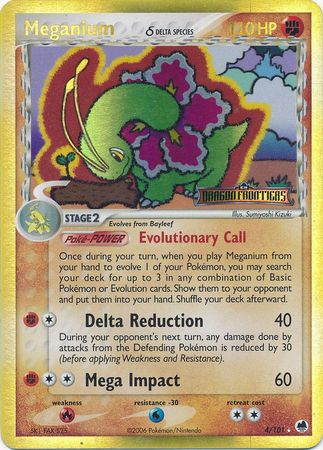 Meganium (4/101) (Delta Species) (Stamped) [EX: Dragon Frontiers] | RetroPlay Games