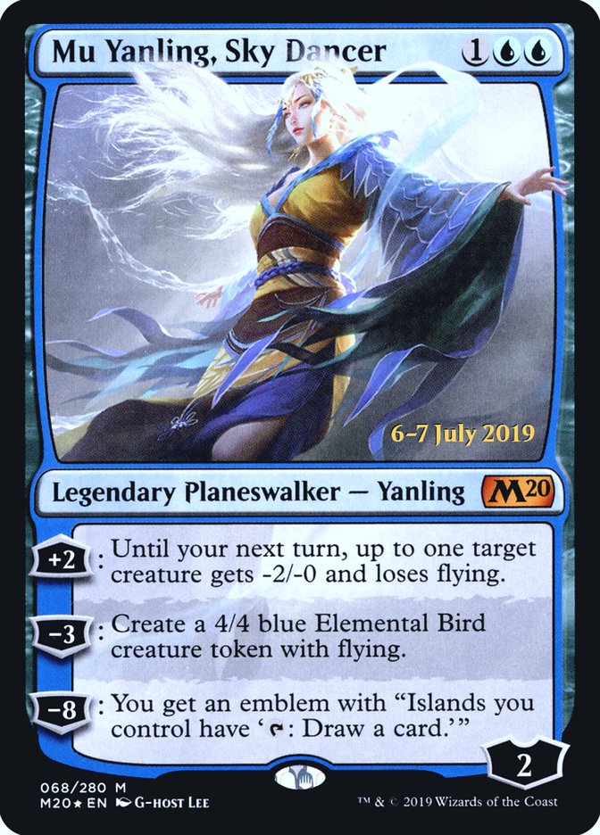 Mu Yanling, Sky Dancer  [Core Set 2020 Prerelease Promos] | RetroPlay Games