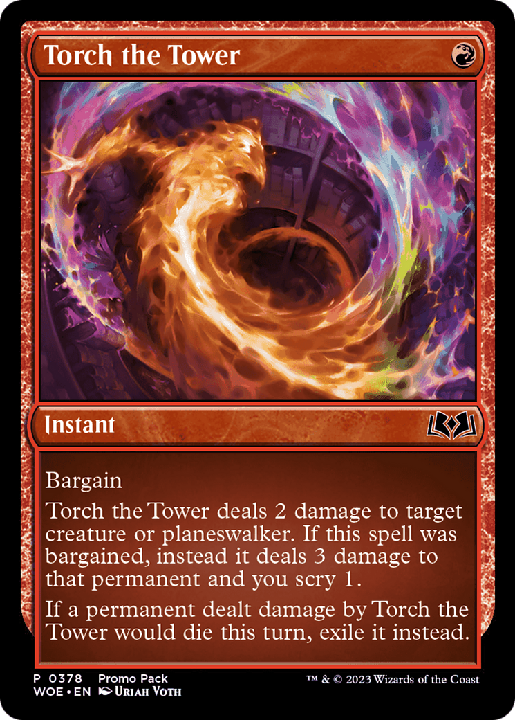 Torch the Tower (Promo Pack) [Wilds of Eldraine Promos] | RetroPlay Games