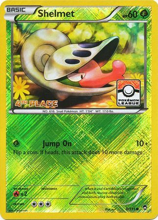 Shelmet (8/111) (League Promo 4th Place) [XY: Furious Fists] | RetroPlay Games