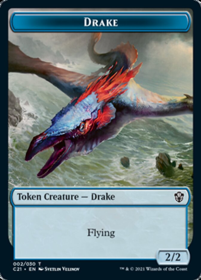 Drake // Elemental (002) Token [Commander 2021 Tokens] | RetroPlay Games