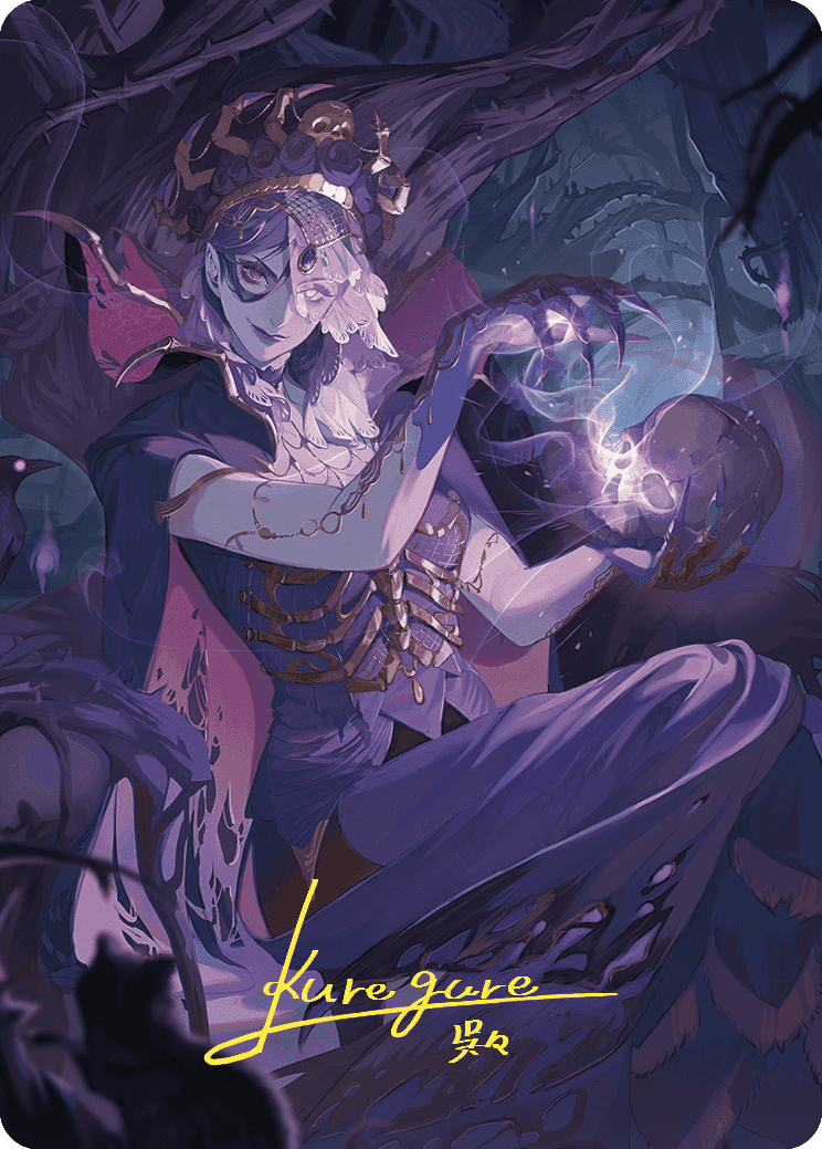 Necropotence Art Card (Gold-Stamped Signature) [Wilds of Eldraine Art Series] | RetroPlay Games