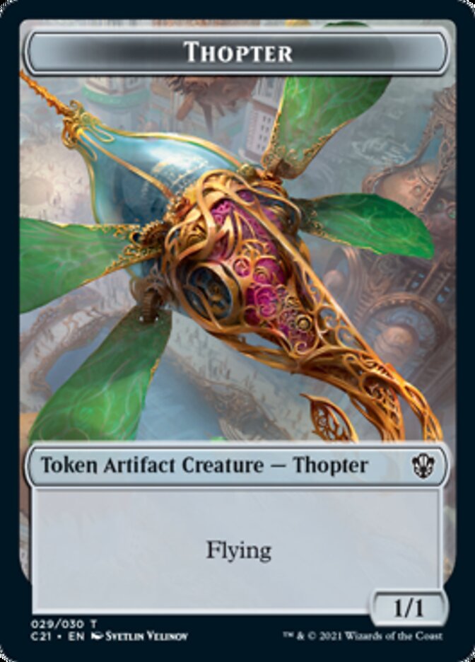 Golem (025) // Thopter Token [Commander 2021 Tokens] | RetroPlay Games