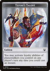 Elemental (02) // Teferi's Talent Emblem Double-Sided Token [March of the Machine Commander Tokens] | RetroPlay Games